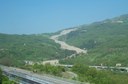 Solignano (Parma); view of the active landslide