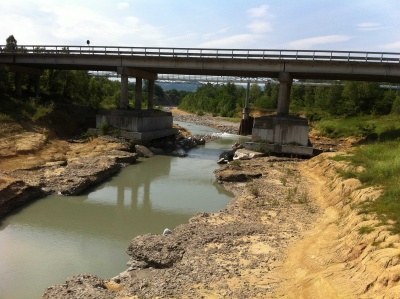 Fig.2 Secchia river gorge