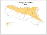 Pedogeochemical map Zinc