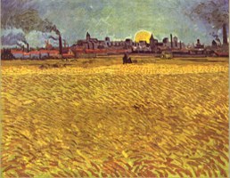 Van Gogh, Champs de blé à Arles, 1888. Kunstmuseum, Winterthur