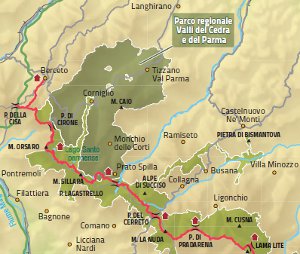 Corography of the first three stages of the AVP