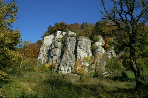 The limestone cliff of Verna (author G. Giacomini)
