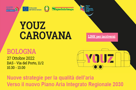 Nuove strategie per la qualità dell’aria: il 27 ottobre a Bologna appuntamento con la carovana dei Giovani YOUZ