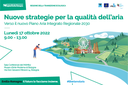 Nuove strategie per la qualità dell'aria. Verso il nuovo Piano Aria Integrato Regionale 2030