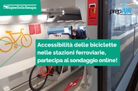 Accessibilità delle biciclette nelle stazioni ferroviarie, fino al 18 gennaio 2024 un questionario online