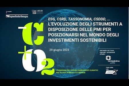 Forum cambiamenti climatici | Webinar 29/06/2023 | ESG, CSRD, TASSONOMIA, CSDDD