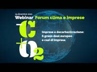 Imprese  e decarbonizzazione: il green deal europeo e casi di impresa | Webinar 9 dicembre 2021