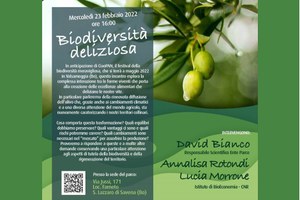 "Biodiversità deliziosa", in programma un incontro il 23 febbraio
