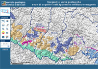 sorgenti e unità geologiche sede di acquiferi dell'Appennino emiliano-romagnaolo