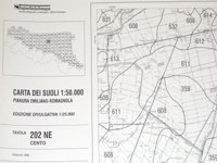 Copia eliografica piana su carta 110 gr (in base CTR 1:25.000), anno 1998