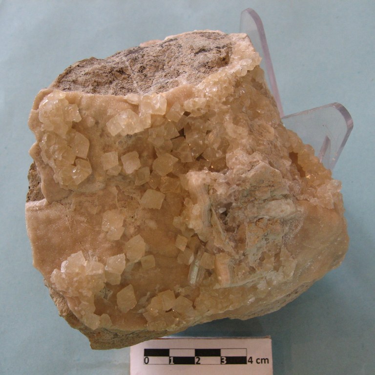 Baritina e Calcite, cristalli in Septaria