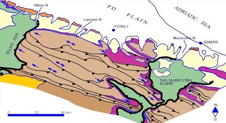 Carta Geologico-Strutturale dell'Appennino emiliano-romagnolo in scala 1:250.000