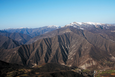 Paesaggio delle vette occidentali