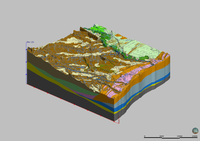 Depositi olocenici nel settore compreso tra foce Fiumi Uniti e foce Reno - Modelli 3D