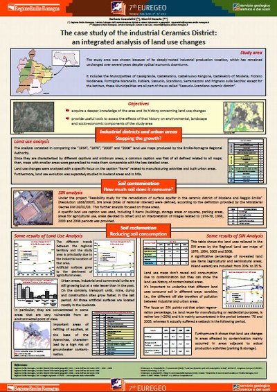 The case study of the industrial Ceramics District:an integrated analysis of land use changes