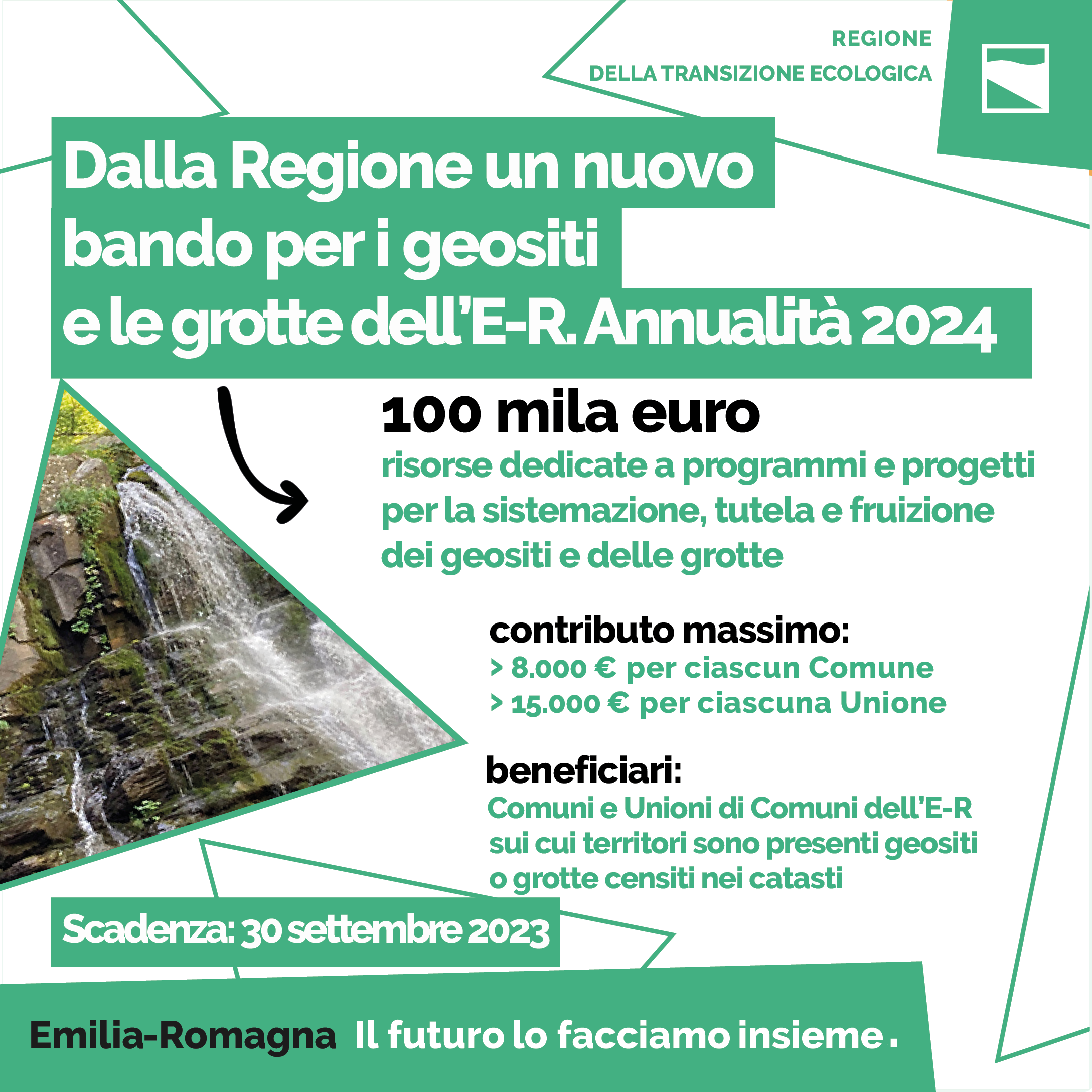 Bando regionale per contributi legati alla conservazione e la valorizzazione di geositi e grotte. Annualità 2024