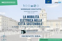 "La mobilità elettrica nella città sostenibile", il 15 marzo parte una rassegna di webinar gratuiti