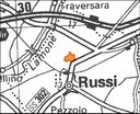 Carta Area di riequilibrio ecologico Villa Romana di Russi