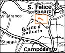 Carta Area di riequilibrio ecologico Bosco della Saliceta