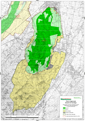 Carta della zonizzazione del Parco