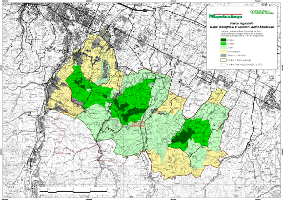 Carta della zonizzazione del Parco