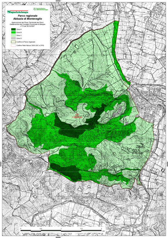 Carta della zonizzazione del Parco