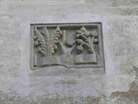 foto: formella dell'antico Ospitale dei Sassi - Archivio Parco 
