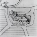 foto: la corte di Giarola in una mappa del XVIII secolo