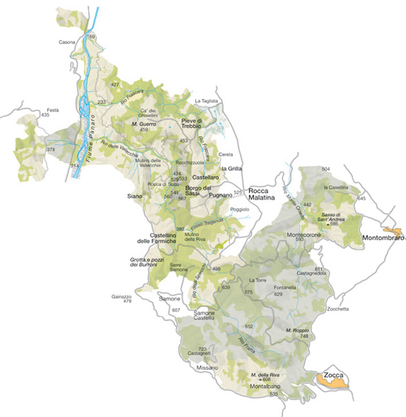 Mappa del Parco