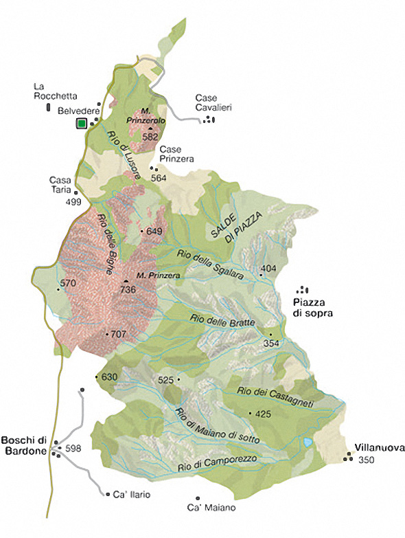 Mappa della Riserva
