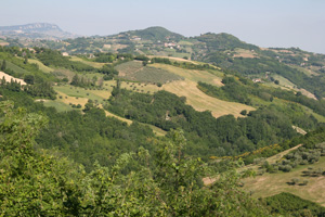 Paesaggio collinare del Rio Montepietrino - autore Lino Casini