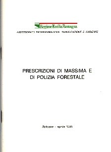 Copertina della pubblicazione cartacea, attualmente esaurita. Archivio Servizio Parchi e Risorse forestali RER 