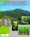Copertina dello studio inerente la classificazione dei popolamenti forestali dell'Emilia-Romagna a supporto della pianificazione forestale. Archivio Servizio Parchi e Risorse forestali RER 