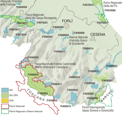 Rete Natura 2000 nella Provincia di Forlì-Cesena