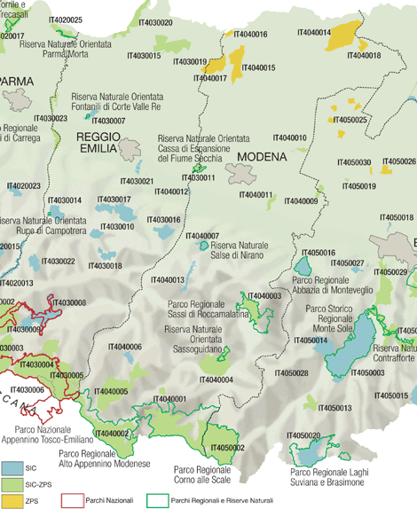 Rete Natura 2000 nella Provincia di Modena