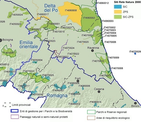 Rete Natura 2000 nella Provincia di Ravenna