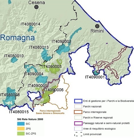 Rete Natura 2000 nella Provincia di Rimini