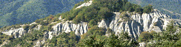 Il paesaggio delle Marne di Verghereto nel sito IT4080007 presso il Monte Fumaiolo. Foto Stefano Bassi, archivio personale