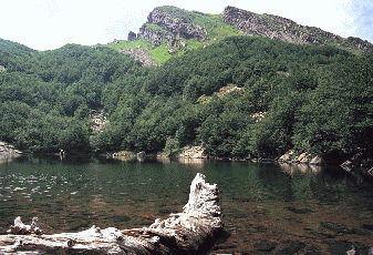 Il Lago Scuro nell'alta Val Parma. Foto Stefano Mazzotti, Mostra e Catalogo Biodiversità in Emilia-Romagna 2003