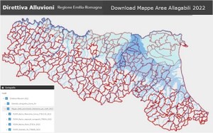 Download dati vettoriali delle Mappe Direttiva Alluvioni 2022